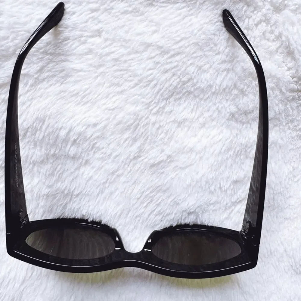 Faye Mirrored Purple with Black Rim Sunglasses